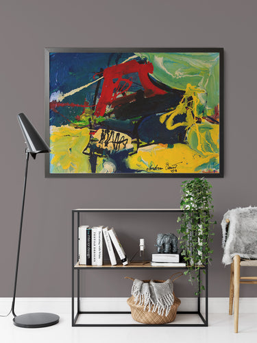 Piano Splash by Drew Davis — Canvas Print, 9×12 in