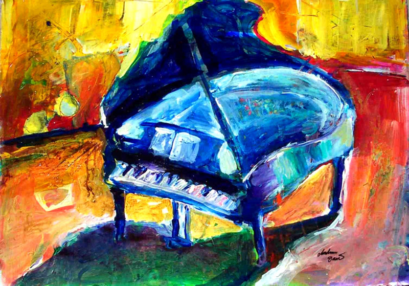 Piano Trot by Drew Davis — Canvas Print, 16×20 in