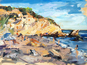 Pirates Cove Vollyball by Drew Davis — Canvas Print, 12×16 in