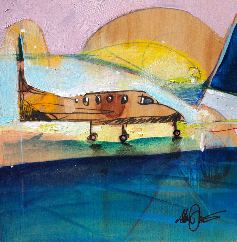 Plane by Drew Davis — Canvas Print, 8×8 in