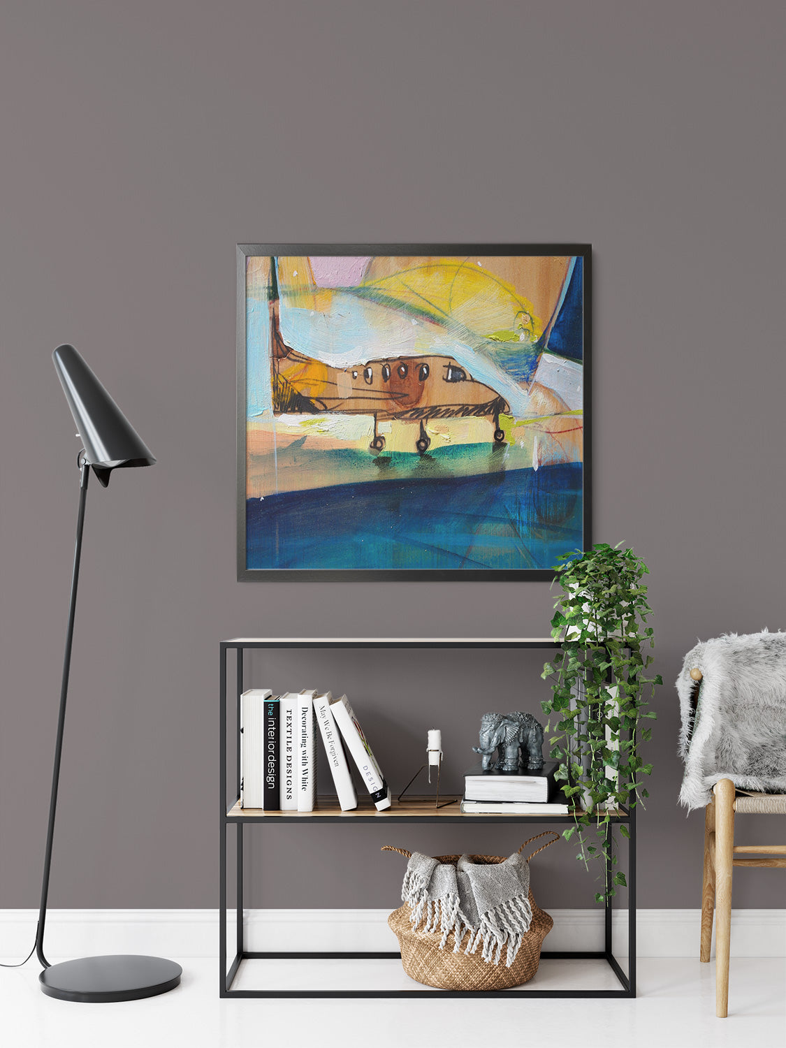 Plane by Drew Davis — Canvas Print, 8×8 in