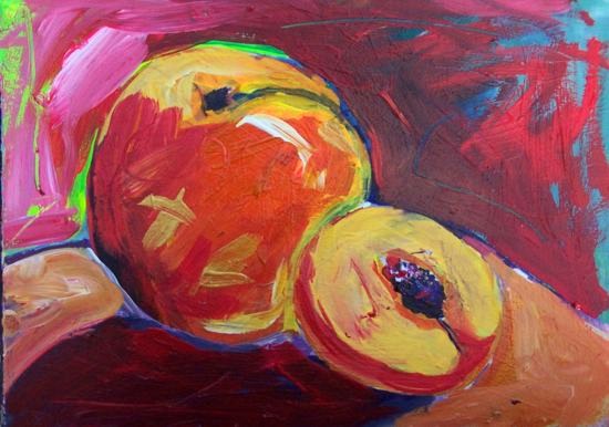 Pleasentlypeaches by Drew Davis — Canvas Print, 8×10 in