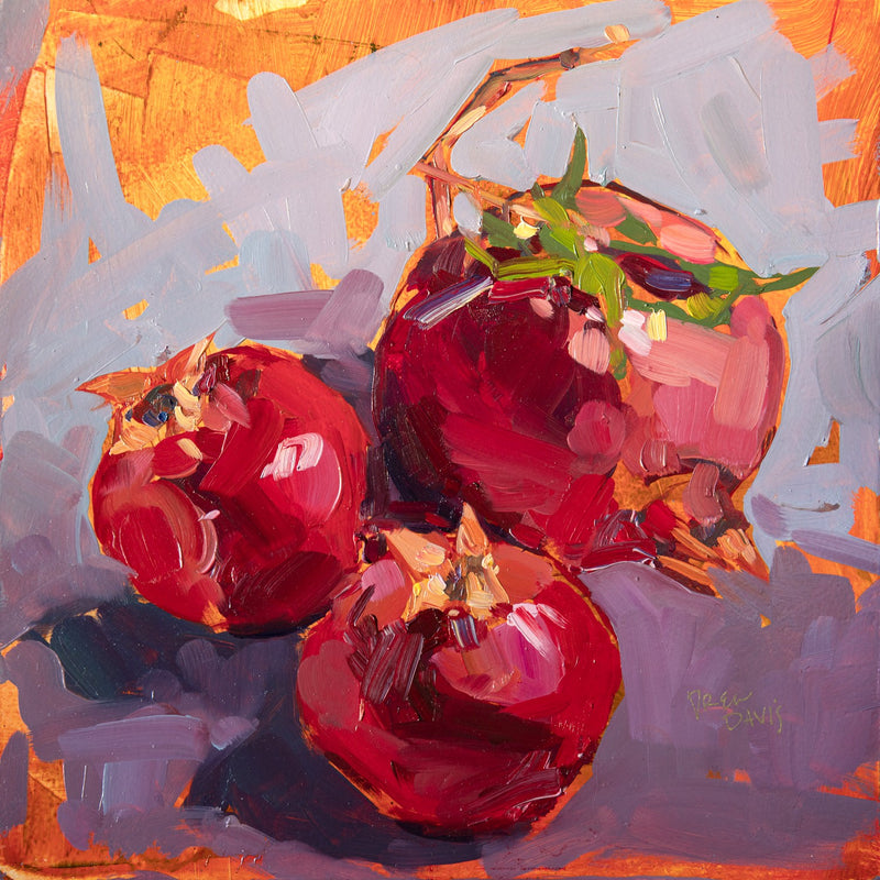 Pomegranite by Drew Davis — Canvas Print, 10×10 in