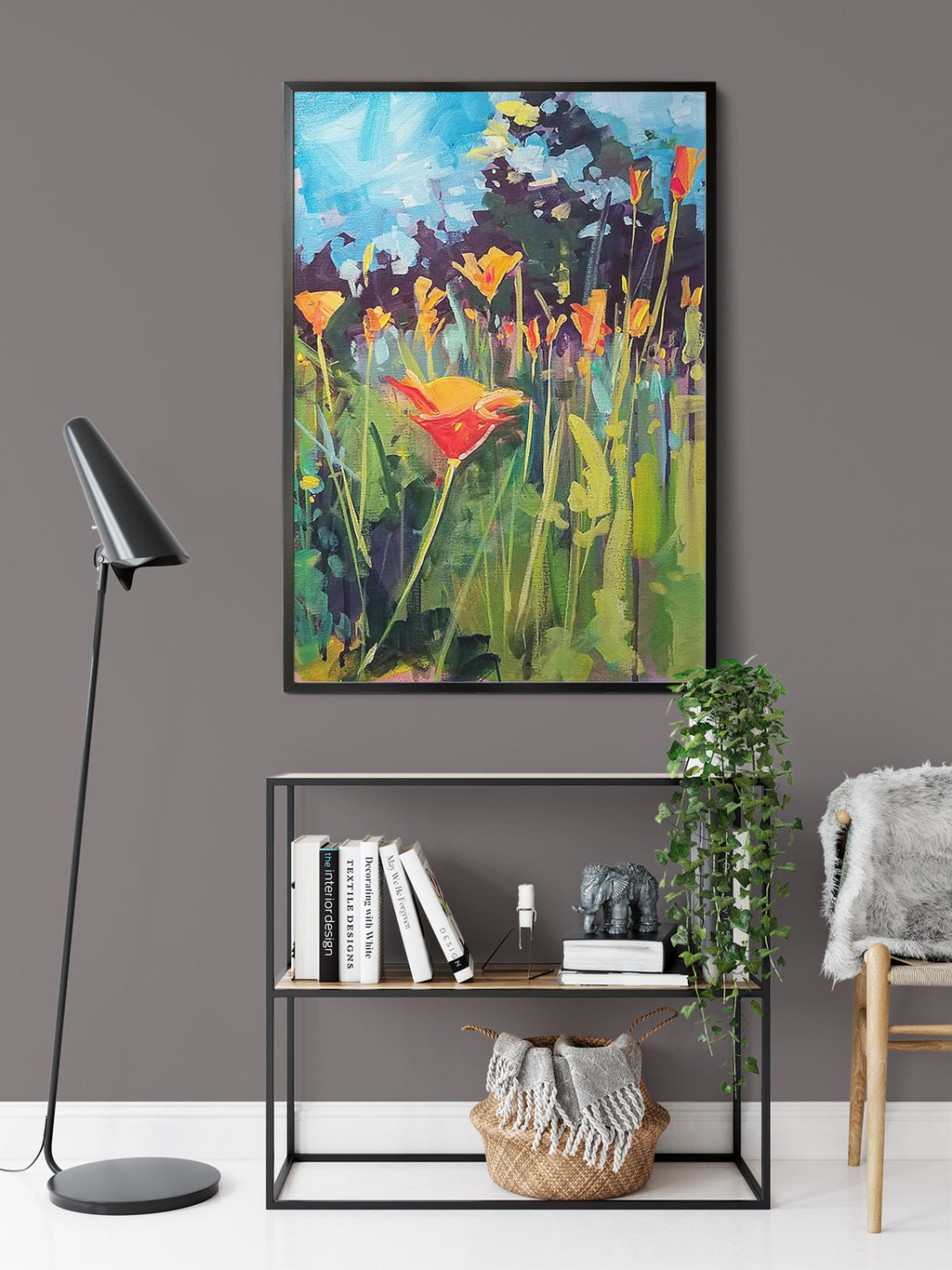 Poppies by Drew Davis — Canvas Print, 16×20 in