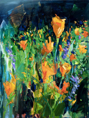 Poppy Field by Drew Davis — Canvas Print, 18×24 in