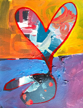 Primary Heart by Drew Davis — Canvas Print, 11×14 in