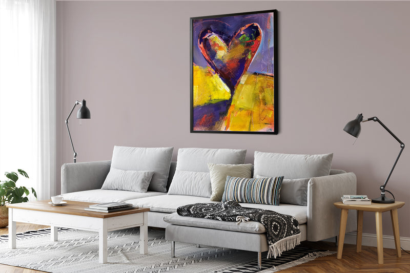 Purple And Yellow Heart 2 - View 2