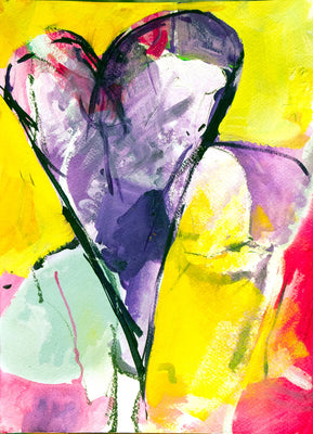 Purple Heart by Drew Davis — Canvas Print, 11×14 in