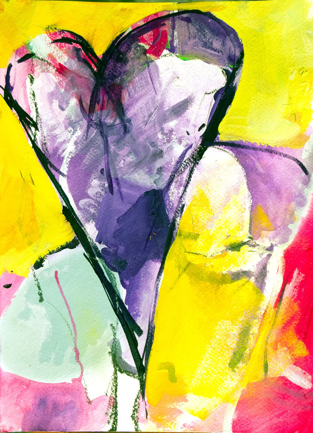 Purple Heart by Drew Davis — Canvas Print, 11×14 in