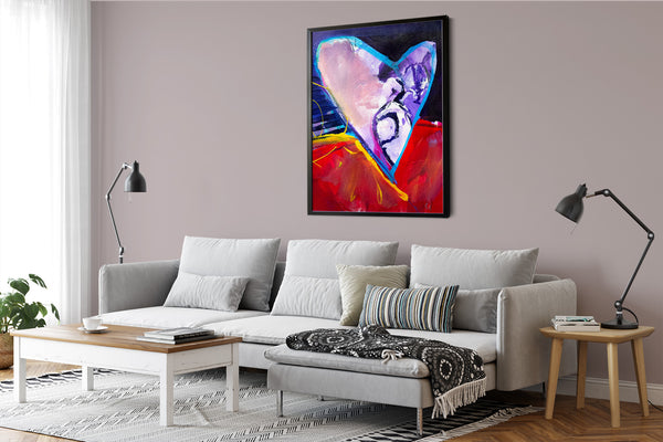 Purple Swirl Heart - View 2