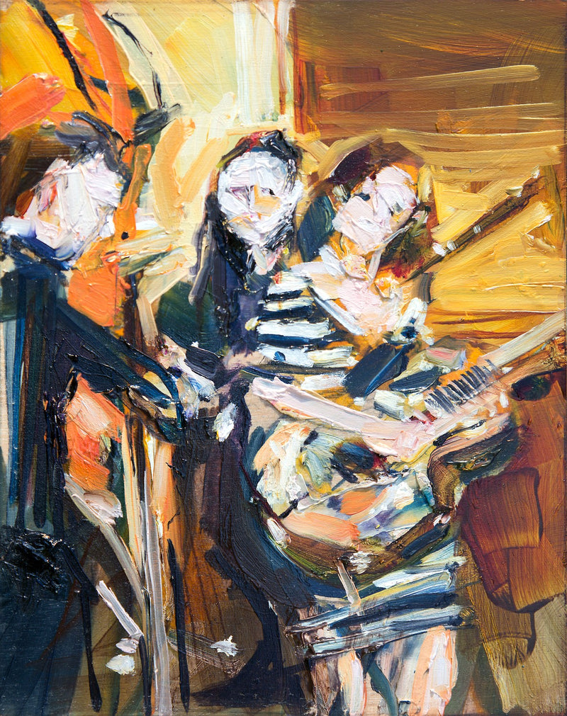 Red Skunks 2 by Drew Davis — Canvas Print, 8×10 in