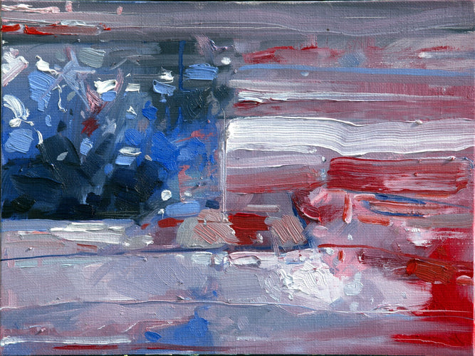 Red White Blue by Drew Davis — Canvas Print, 9×12 in