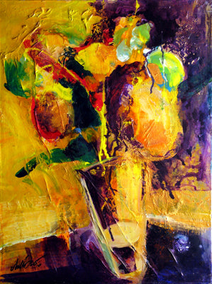 Resin Flowers by Drew Davis — Canvas Print, 18×24 in