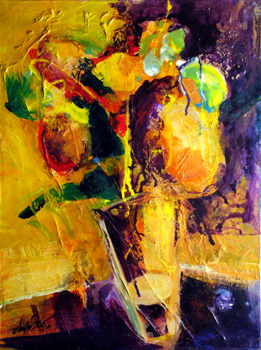 Resin Flowers by Drew Davis — Canvas Print, 18×24 in