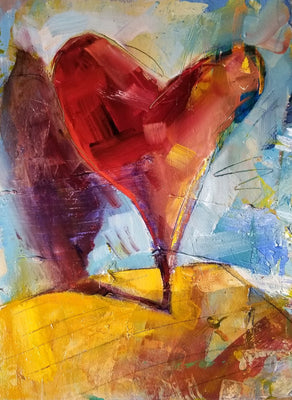 Ret Heart Shadow 3 by Drew Davis — Canvas Print, 11×14 in