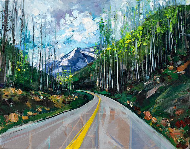 Colorado Roadtrip by Drew Davis — Oil on Canvas, 48×60 in