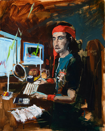 Roaring Kitty by Drew Davis — Oil on Canvas, 48×60 in