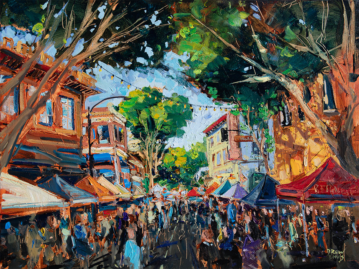 SLO Farmers by Drew Davis, 18 x 24