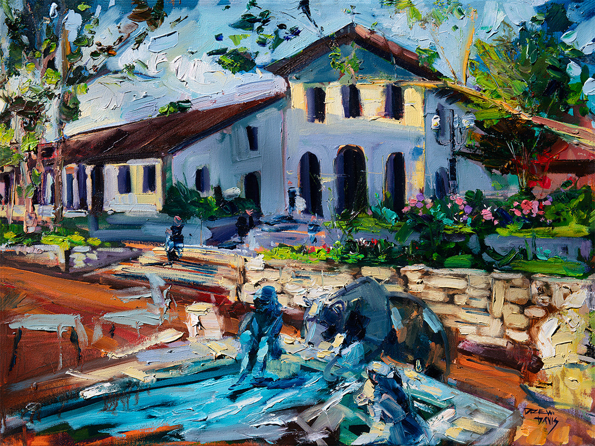 Slo Mission Sunset Rays 2025 | 18×24 | Original Oil on Canvas