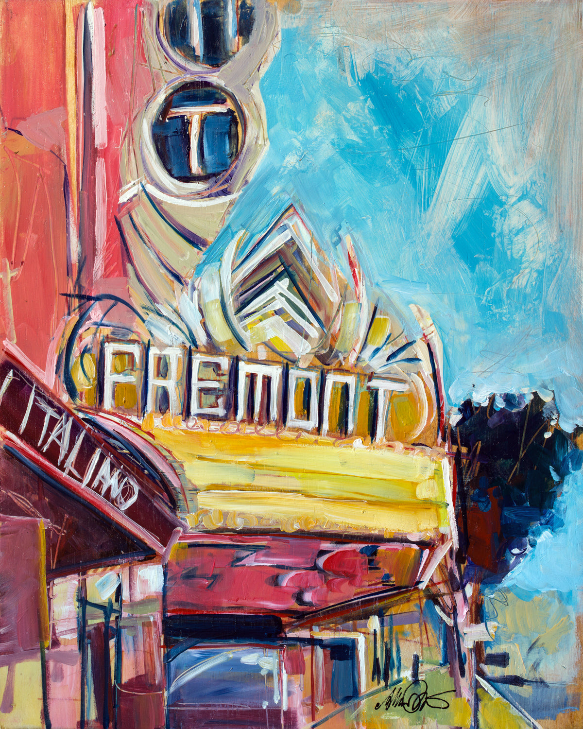 Slo Fremont2 by Drew Davis — Oil on Canvas, 48×60 in