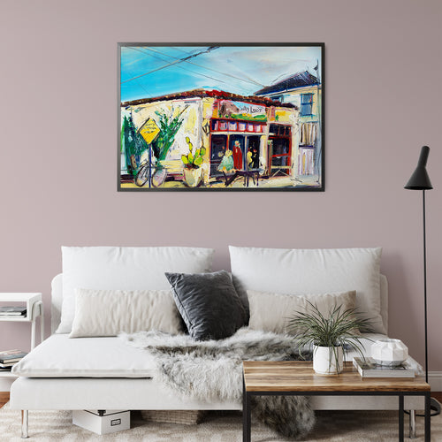 Sally Loos Cafe by Drew Davis — Canvas Print, 11×14 in