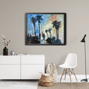 Shell Beach Palms by Drew Davis — Canvas Print, 11×14 in