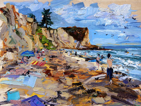 Silver Shoals Beach by Drew Davis — Canvas Print, 9×12 in