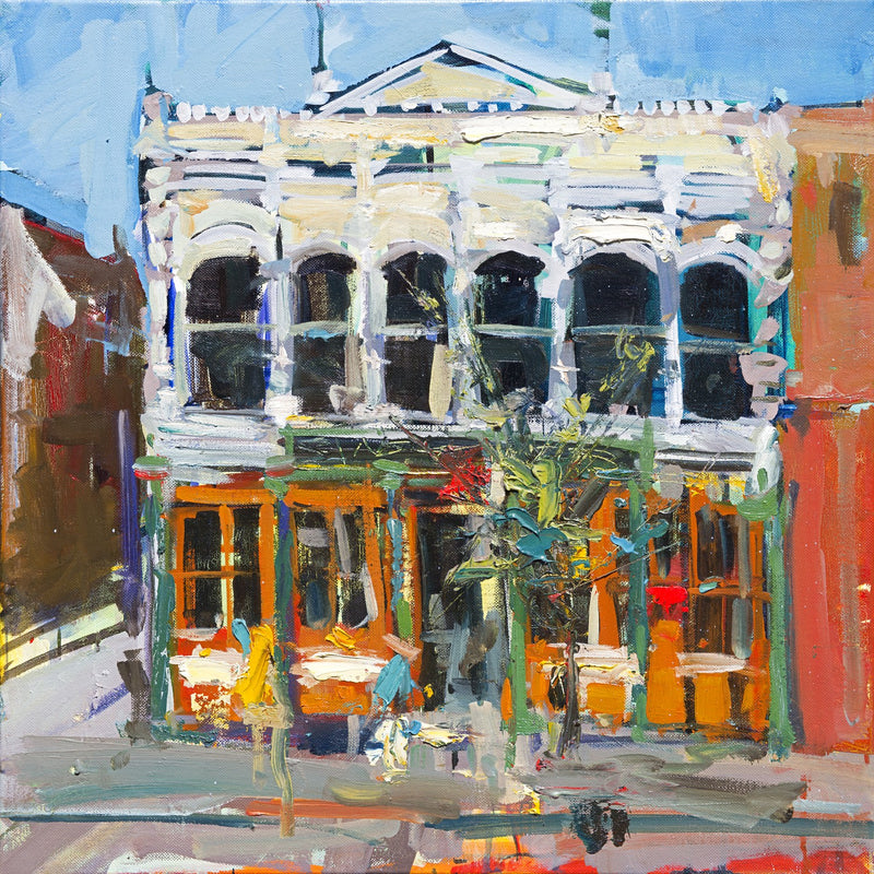 Sinsheimer Buiding by Drew Davis — Canvas Print, 20×20 in