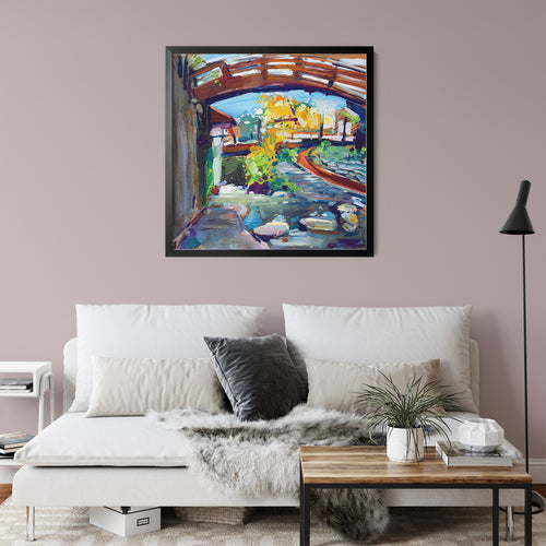 Slo Creek Full by Drew Davis — Canvas Print, 12×12 in