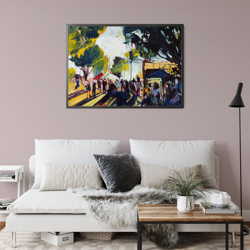 Slo Farmers Market by Drew Davis — Canvas Print, 16×20 in