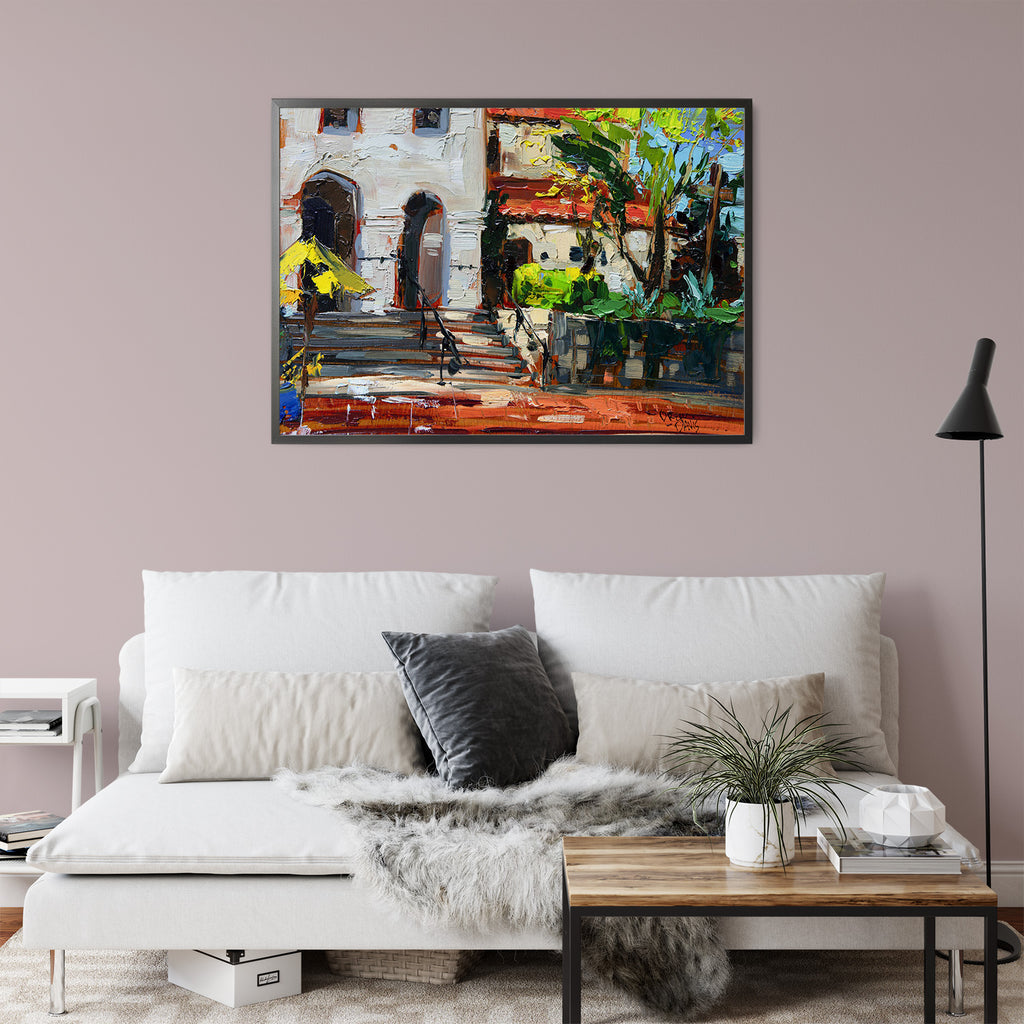 Slo Mission by Drew Davis — Canvas Print, 9×12 in