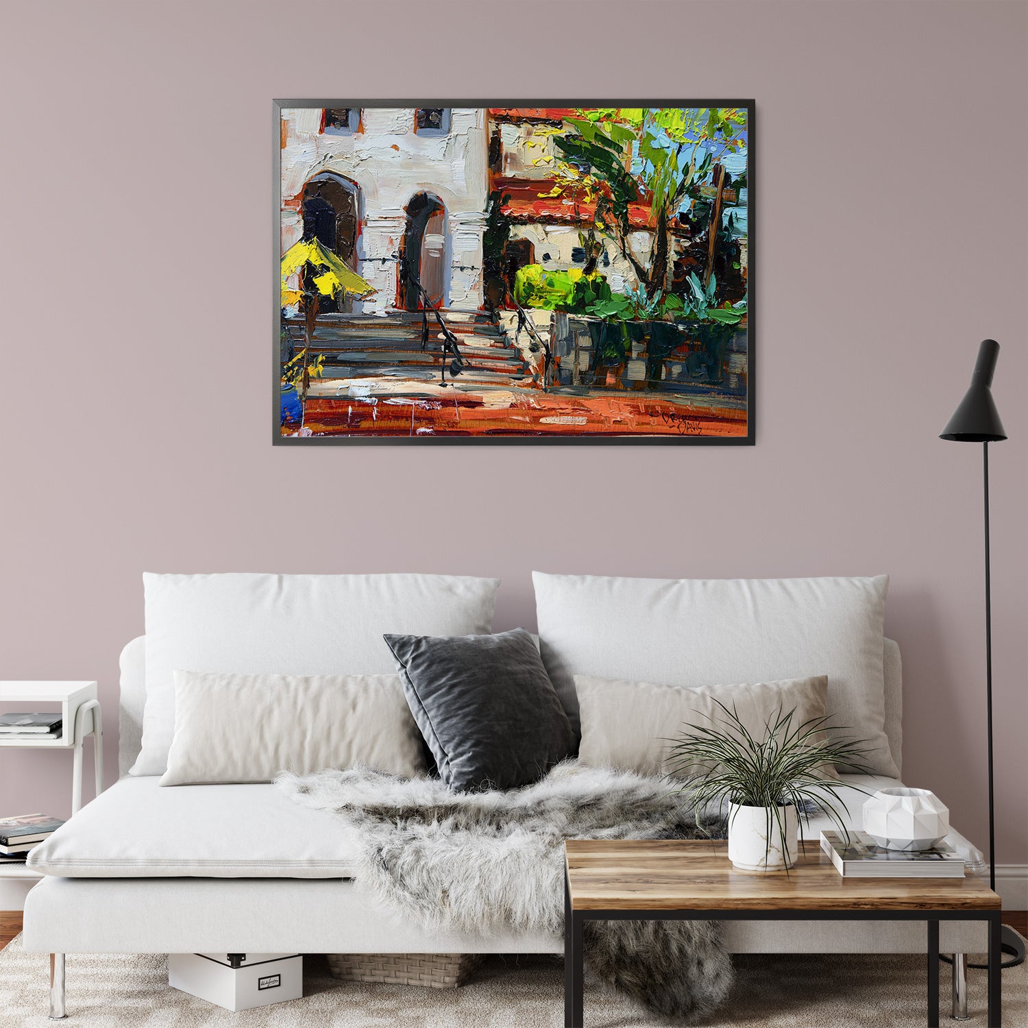 Slo Mission by Drew Davis — Canvas Print, 9×12 in