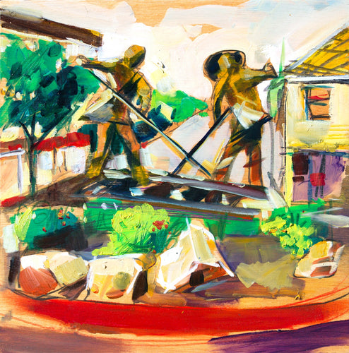 Slo Roundabout by Drew Davis — Canvas Print, 12×12 in