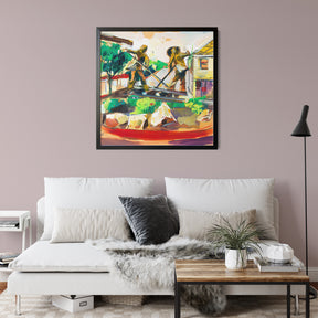 Slo Roundabout by Drew Davis — Canvas Print, 12×12 in