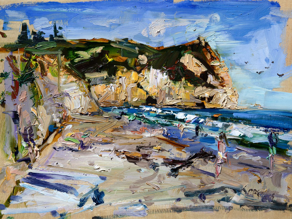 South Side Avila Beach by Drew Davis — Canvas Print, 12×16 in