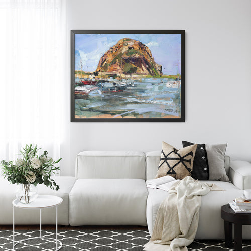 Springtime At The Rock by Drew Davis — Canvas Print, 9×12 in