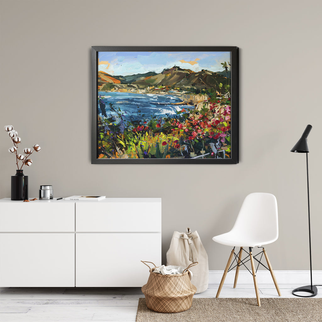 Spyglass Park View Shell Beach by Drew Davis — Canvas Print, 12×16 in