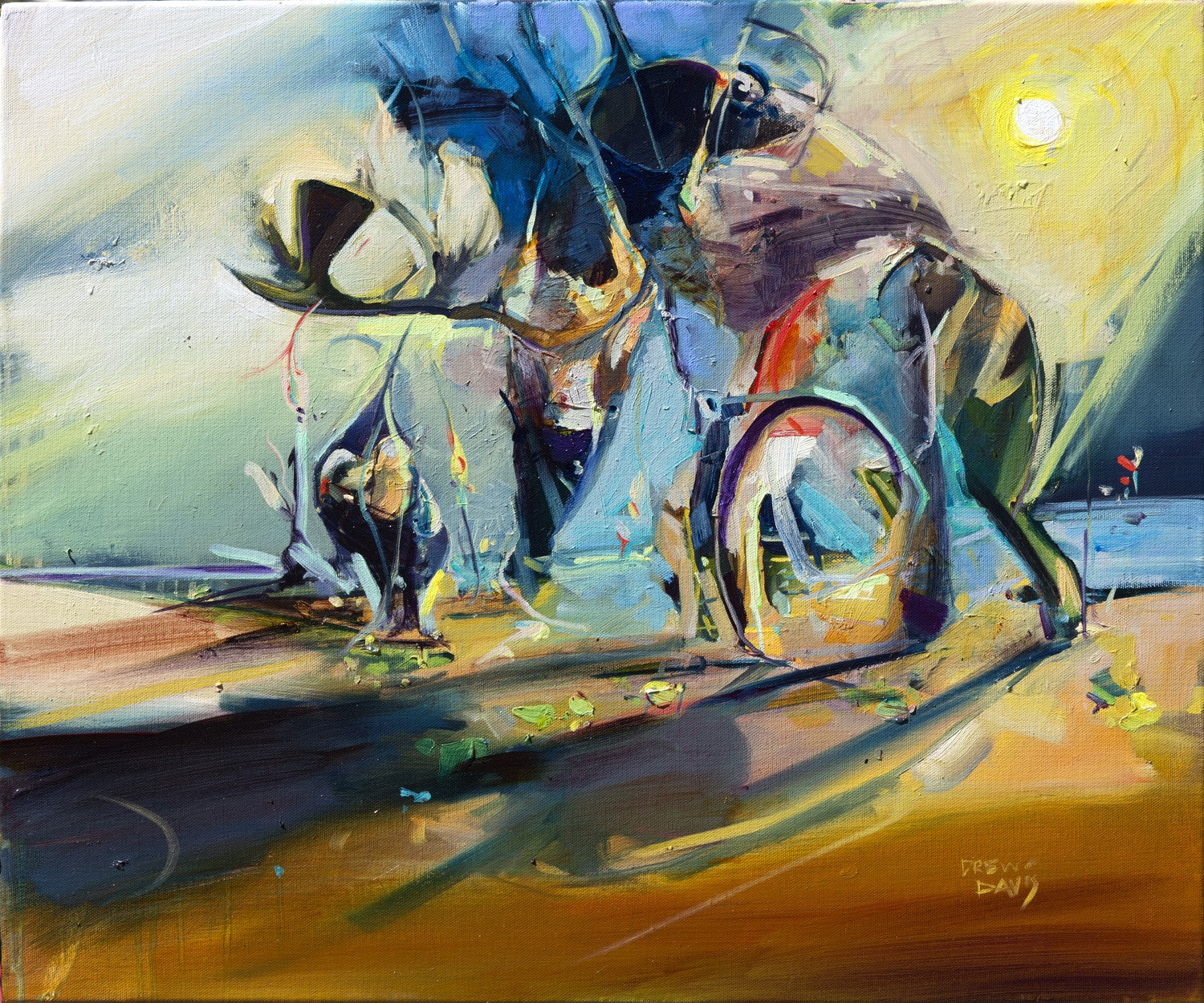 Strand Of Light Op by Drew Davis — Canvas Print, 20×24 in