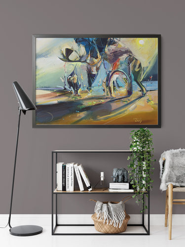 Strand Of Light Op by Drew Davis — Canvas Print, 20×24 in