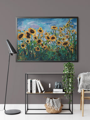 Sunflower Field Bloom by Drew Davis — Canvas Print, 30×40 in