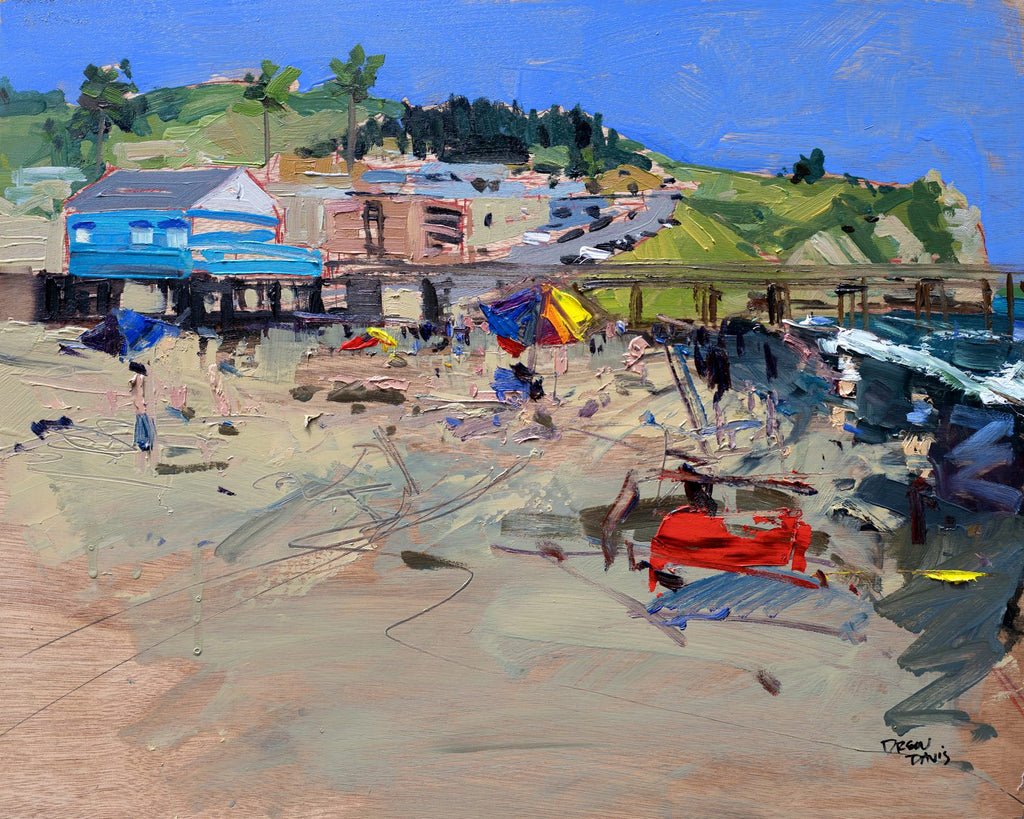 Sunny Avila Beach by Drew Davis — Canvas Print, 16×20 in