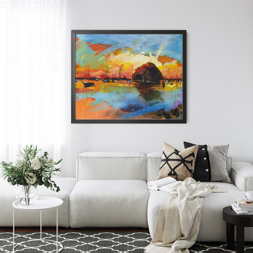 Sunset At The Rock by Drew Davis — Canvas Print, 24×30 in