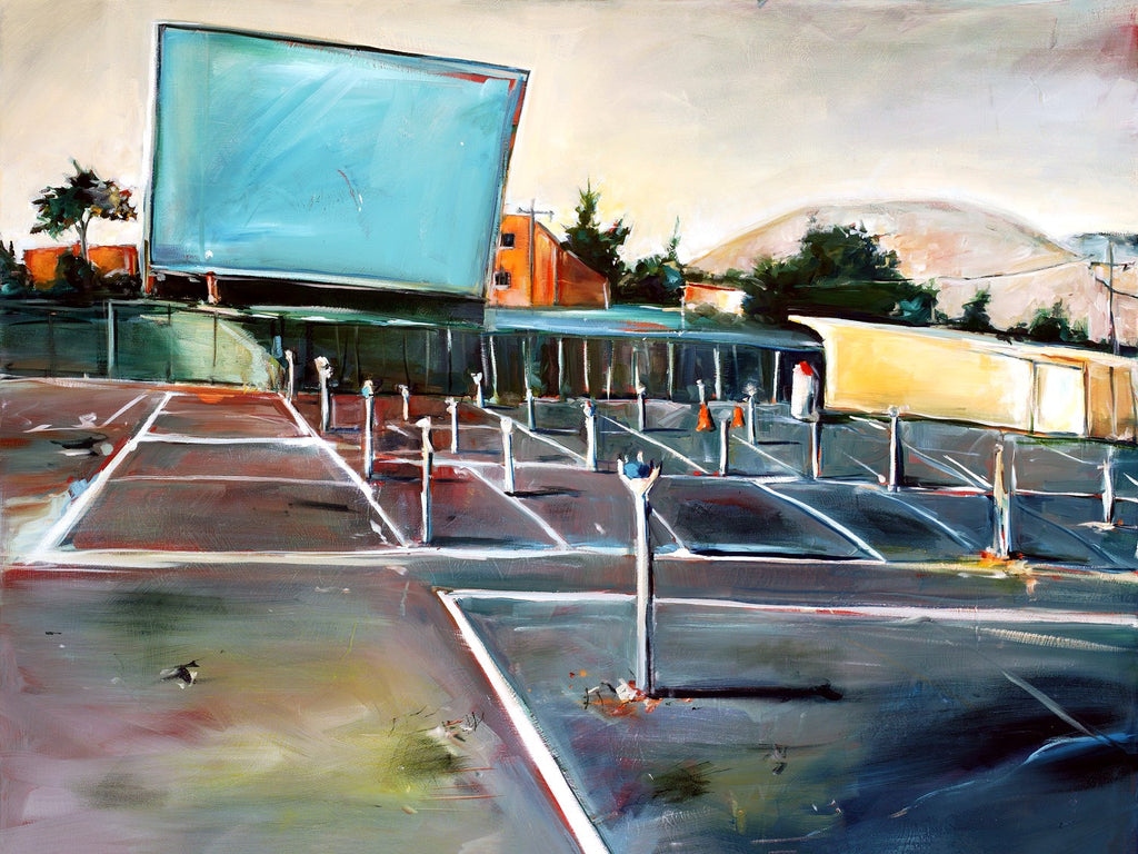 Sunsetdrivein by Drew Davis — Canvas Print, 30×40 in