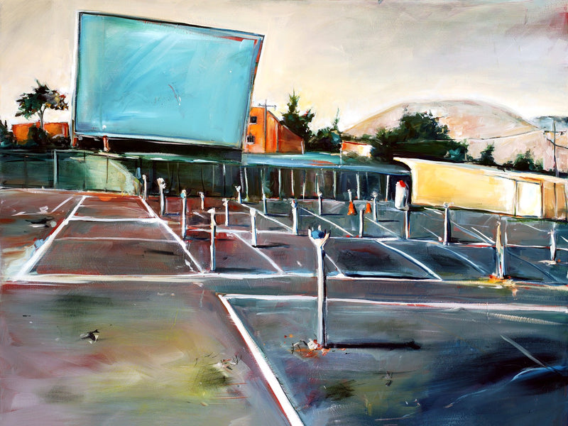 Sunsetdrivein by Drew Davis — Canvas Print, 30×40 in