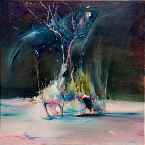 Surge Out of Water Op by Drew Davis — Oil on Canvas, 48×48 in