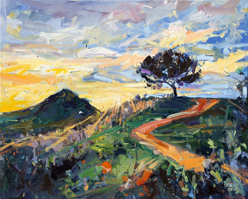 Terrace Hill Sunset Stroll by Drew Davis — Canvas Print, 24×30 in
