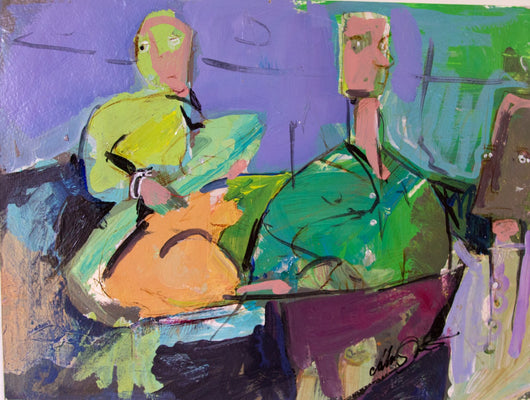 The Three Musicians by Drew Davis — Canvas Print, 9×12 in