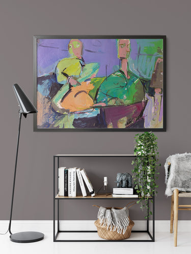 The Three Musicians by Drew Davis — Canvas Print, 9×12 in