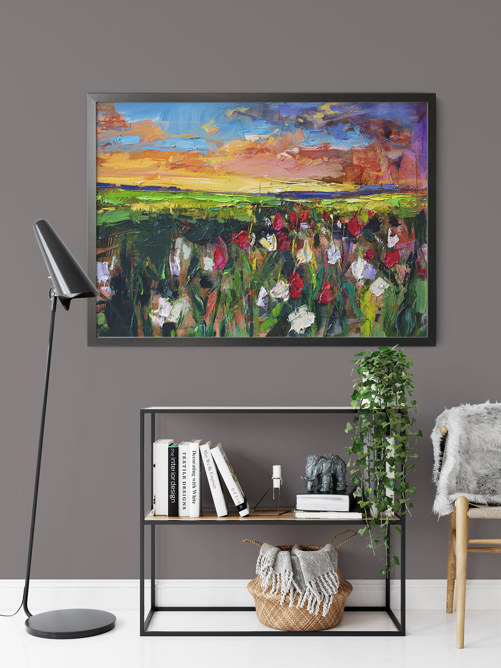 Tulip Sunest by Drew Davis — Canvas Print, 24×30 in