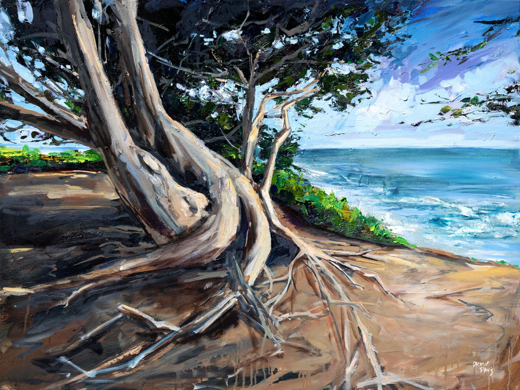 Twisted San Simeon Tree by Drew Davis — Canvas Print, 30×40 in